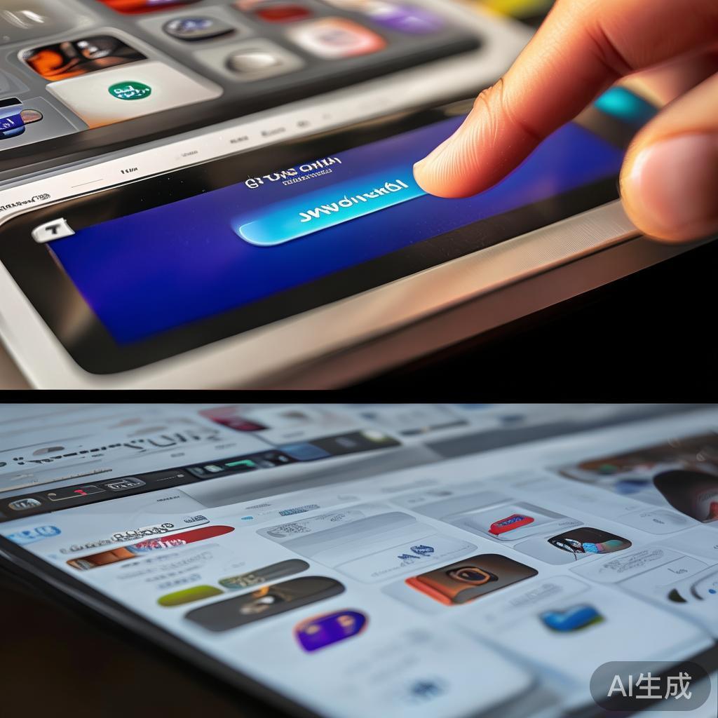 在应用商店点击“下载安装”按钮，系统会自动下载文件