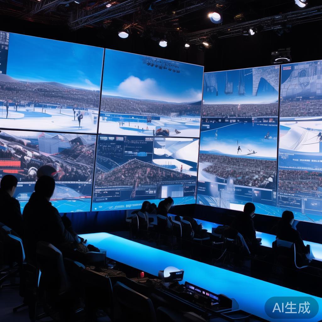 以2022年北京冬奥会为例，官方采用了新技术实现全