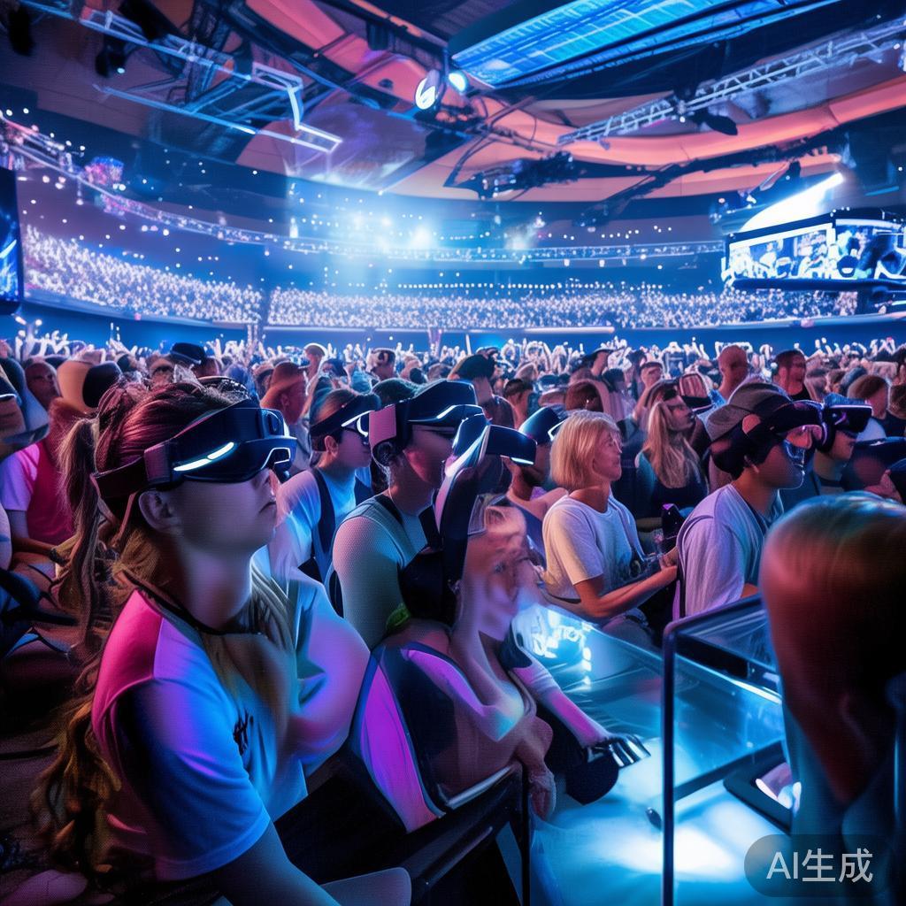 其次，赛事还引入了创新的互动元素，诸如虚拟现实体验